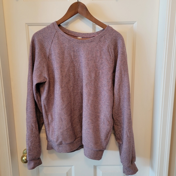 American Apparel purple Herringbone sweater - Picture 1 of 3